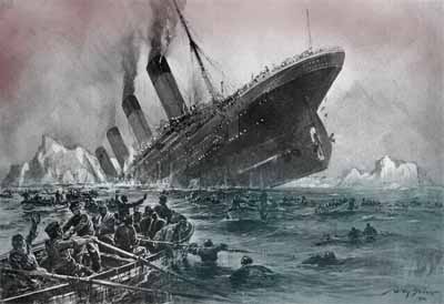 Willy St&ouml;wer - The Sinking of the Titanic. Public domain photo