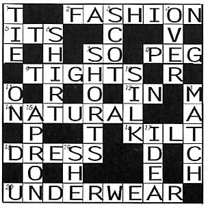 Crossword solution