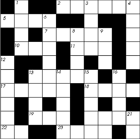 Intermediate English crossword - school