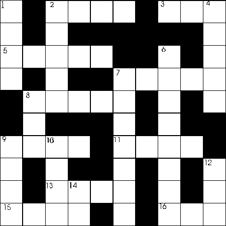 Intermediate English crossword - outdoors