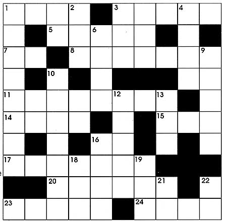 intermediate english crossword