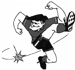 football cartoon