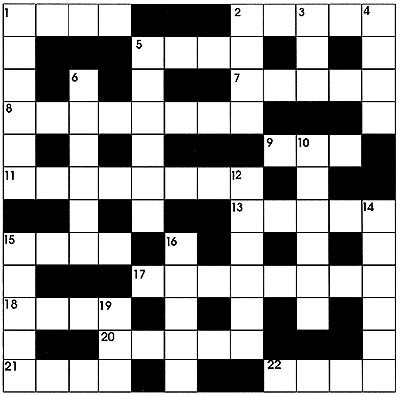 on the road crossword